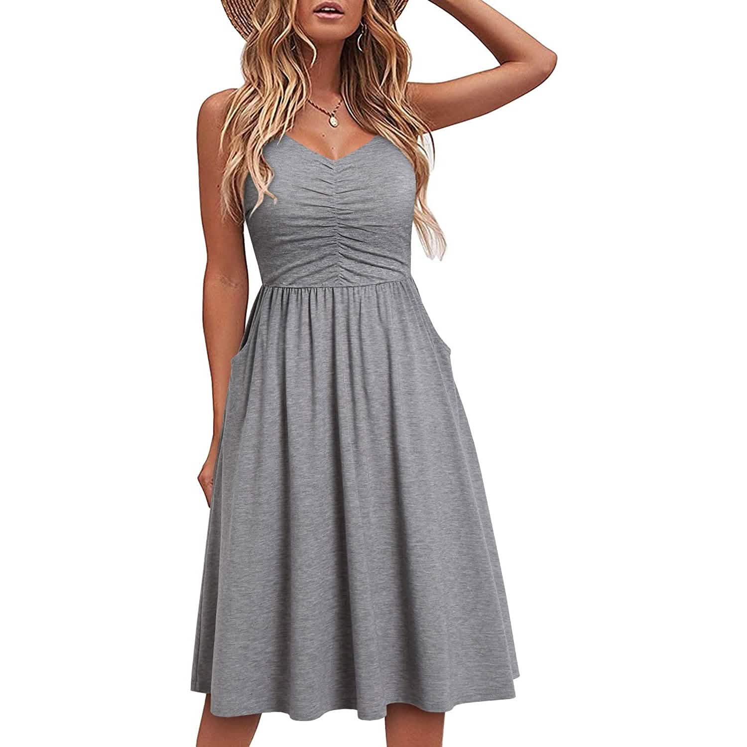 Women Sleeveless Cotton Summer Beach Dress DailySale