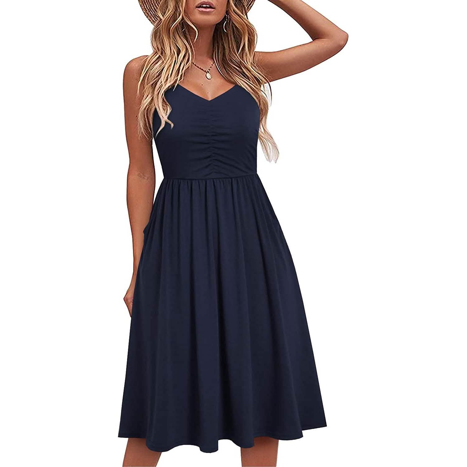 Women Sleeveless Cotton Summer Beach Dress DailySale