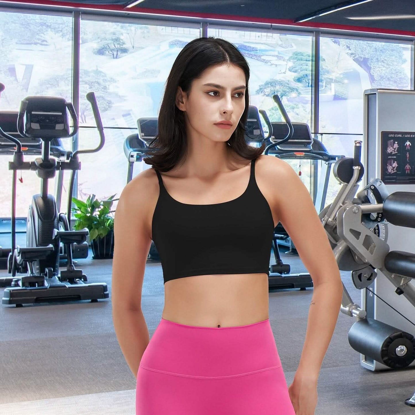 Women Strap Sport Bras Padded Strappy Tank Tops DailySale