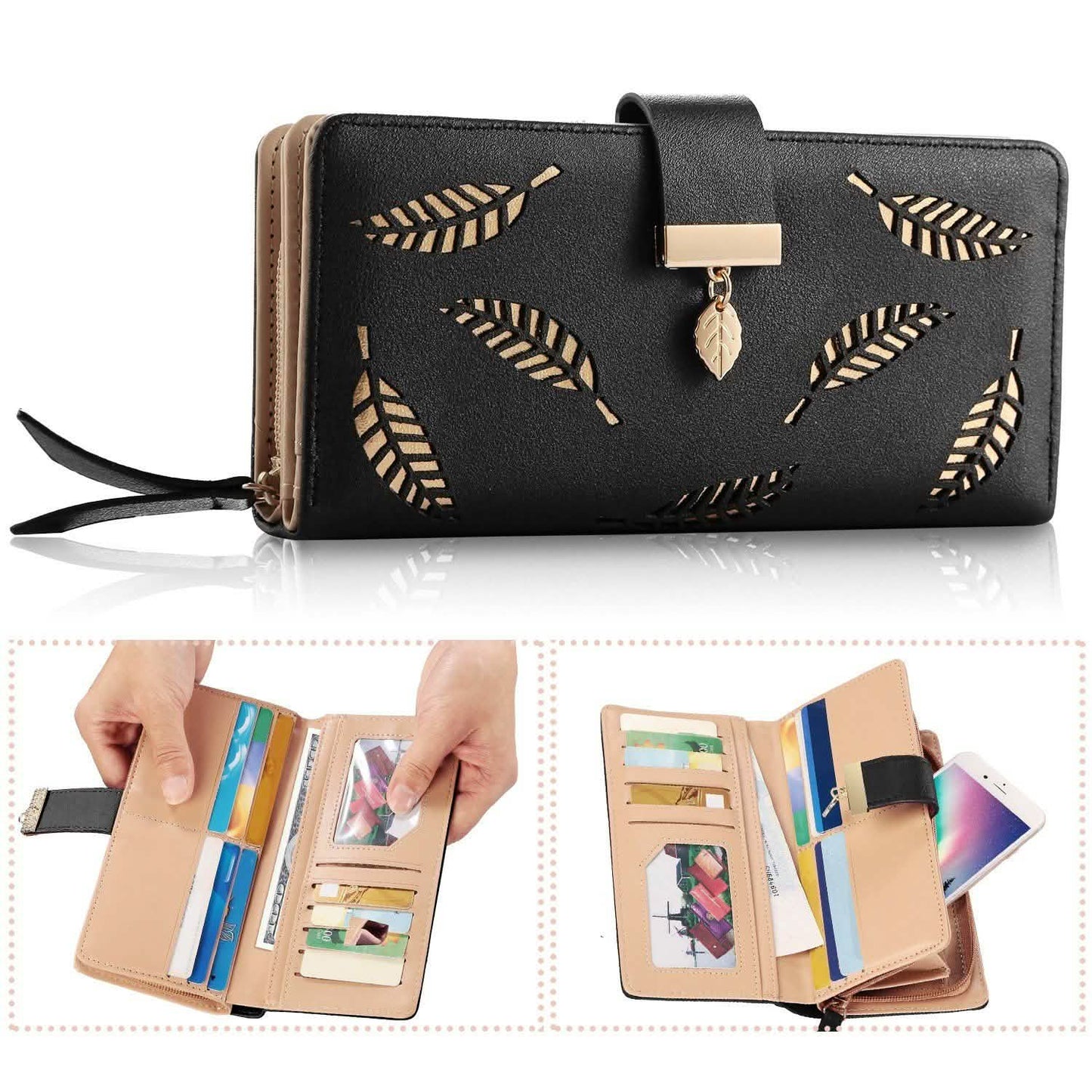 Women Wallet PU Leather Lady Long Purse DailySale