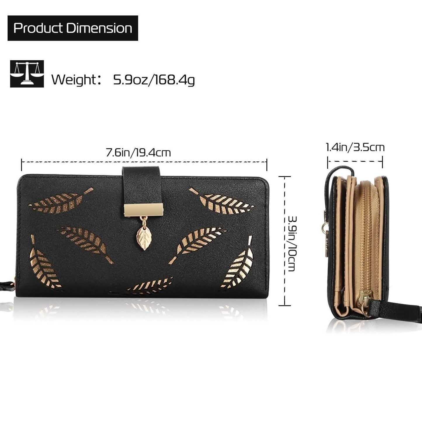 Women Wallet PU Leather Lady Long Purse DailySale