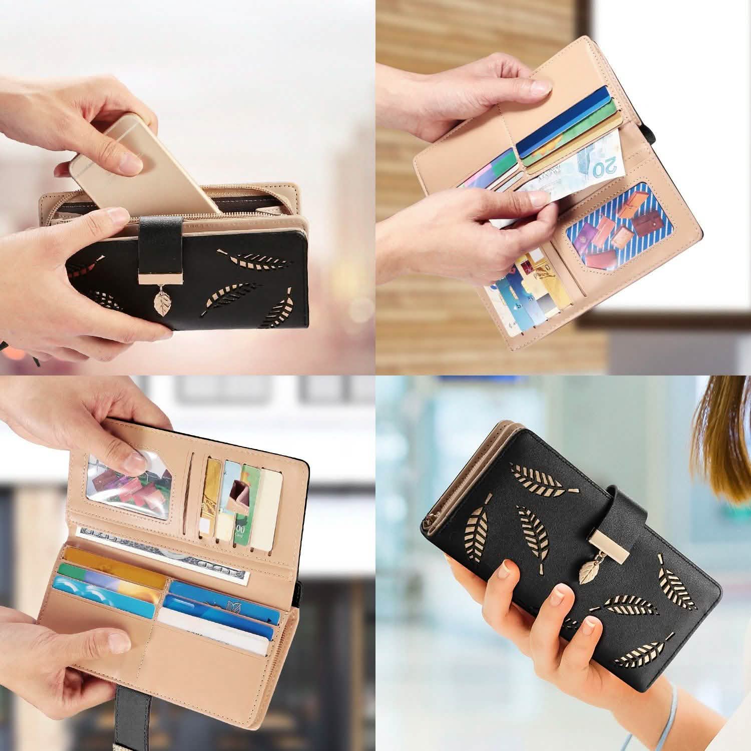 Women Wallet PU Leather Lady Long Purse DailySale
