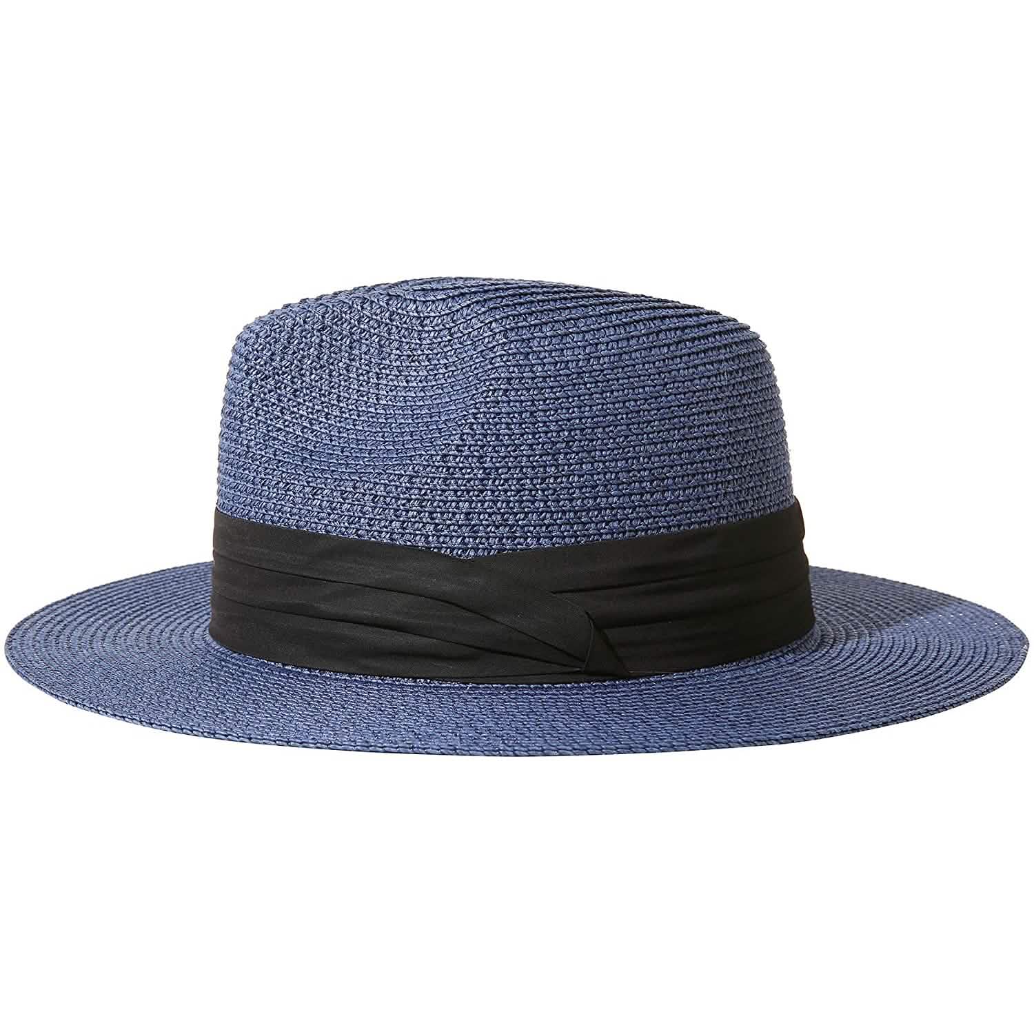 Women Wide Brim Straw Panama Roll up Hat DailySale