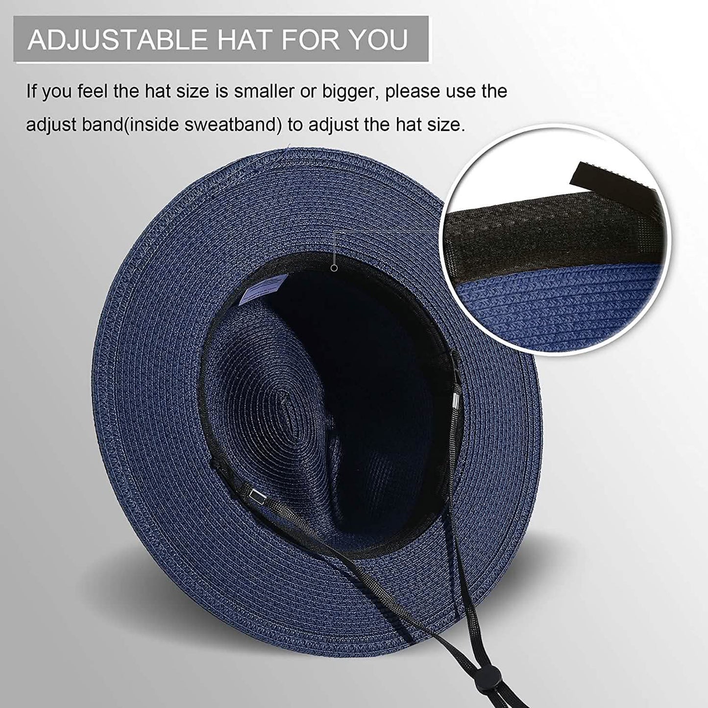 Women Wide Brim Straw Panama Roll up Hat DailySale