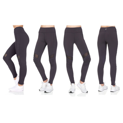 Women's 2-Pack Women's High Waist Active Full Length Leggings with Motto DailySale
