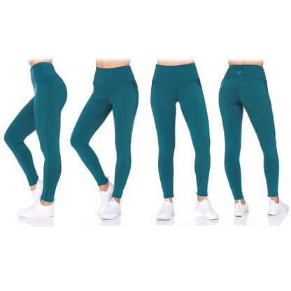 Women's 2-Pack Women's High Waist Active Full Length Leggings with Motto DailySale