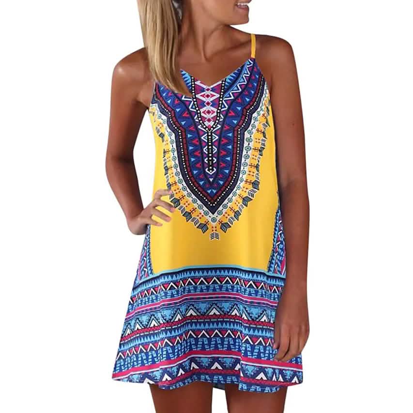 Women's A Line Short Mini Sleeveless Dress DailySale