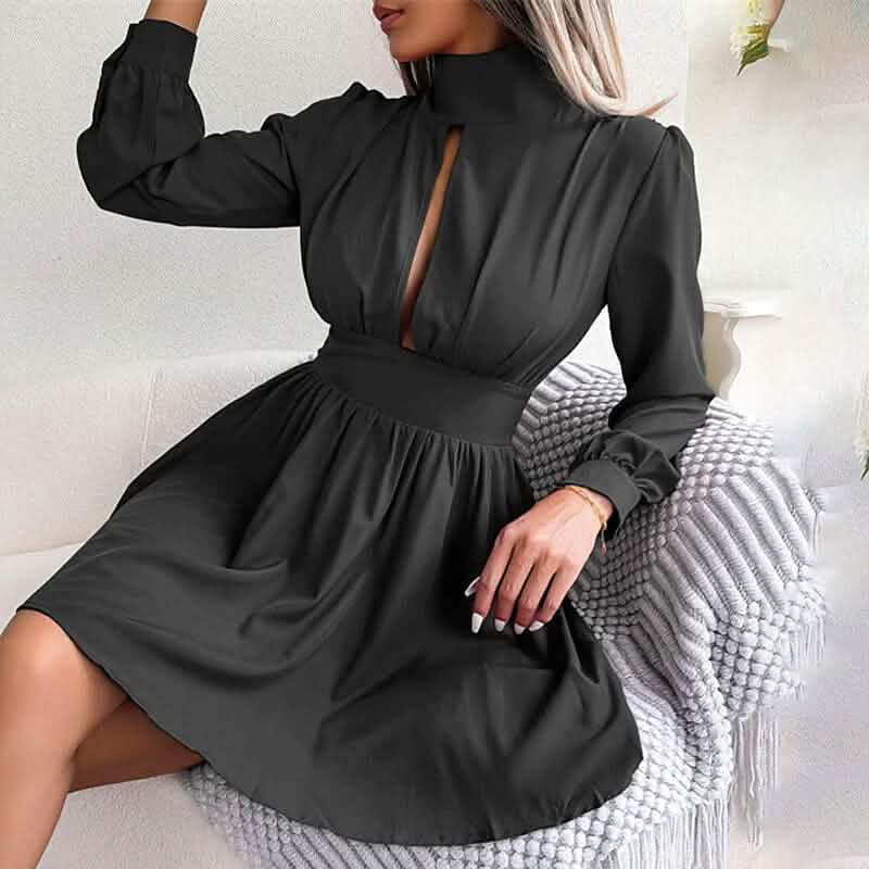 Women's A Line Turtleneck Mini Dress DailySale