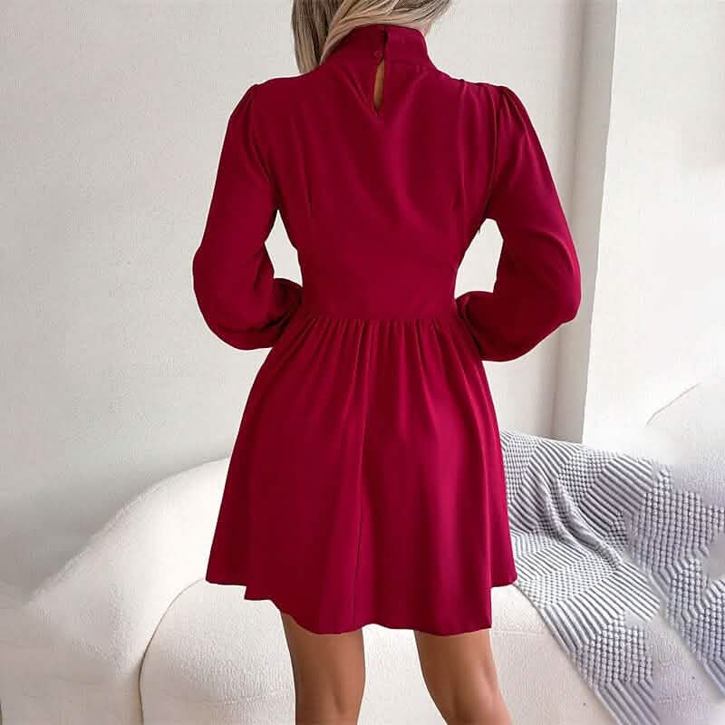 Women's A Line Turtleneck Mini Dress DailySale