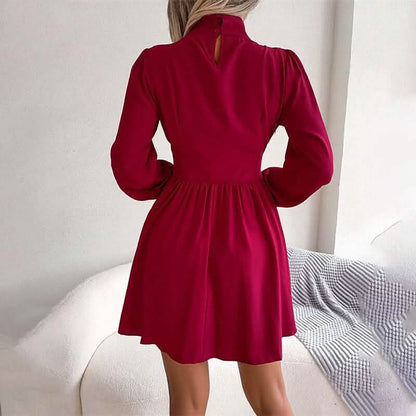 Women's A Line Turtleneck Mini Dress DailySale