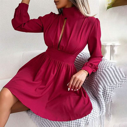 Women's A Line Turtleneck Mini Dress DailySale
