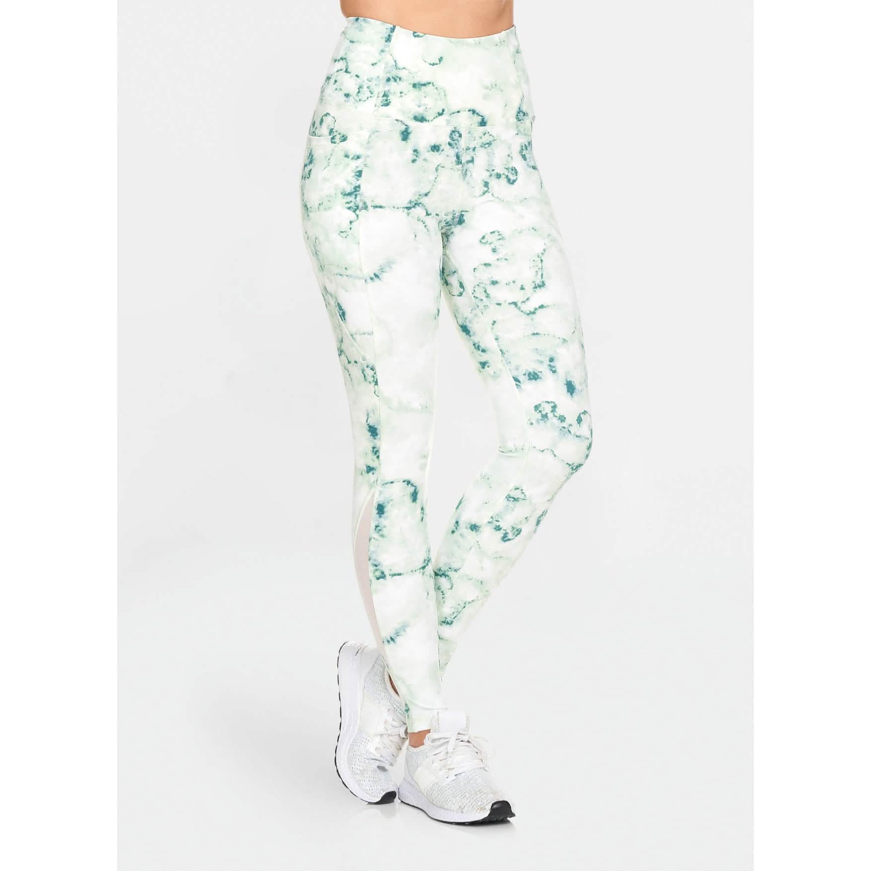 Women's Active High Rise Printed Leggings With Pockets DailySale
