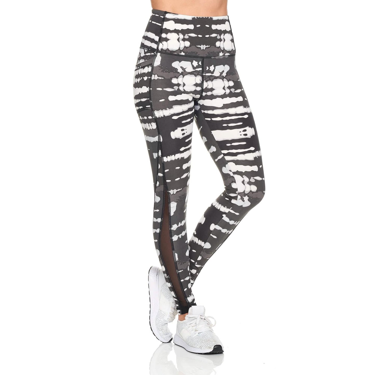 Women's Active High Rise Printed Leggings With Pockets DailySale