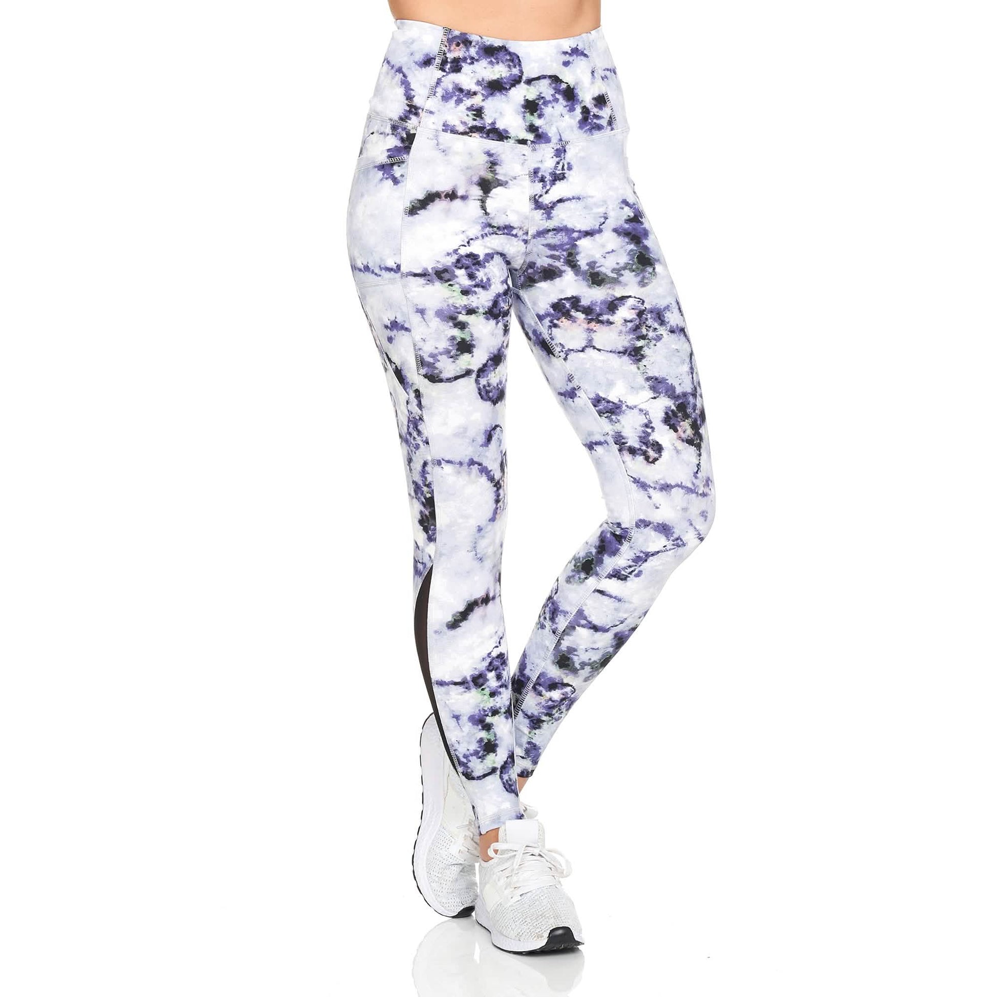 Women's Active High Rise Printed Leggings With Pockets DailySale