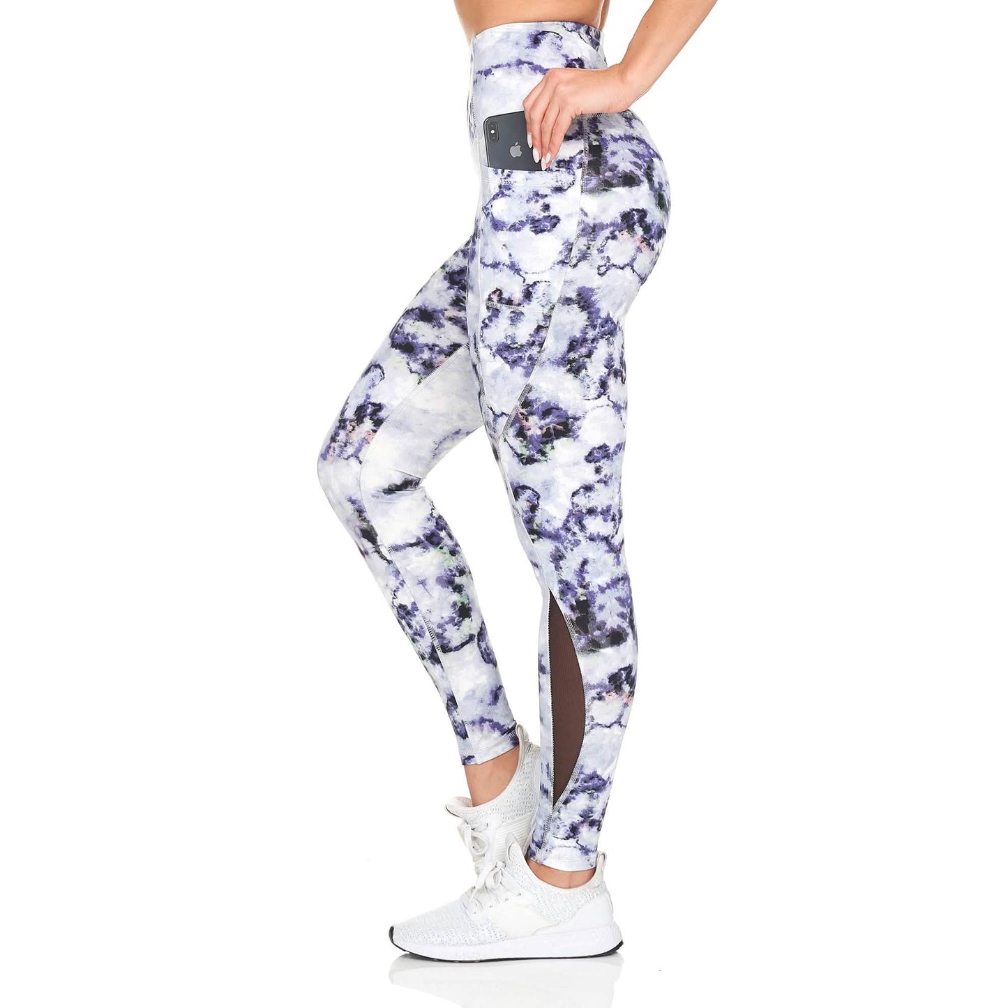 Women's Active High Rise Printed Leggings With Pockets DailySale