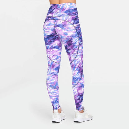 Women's Active High Rise Printed Leggings with Pockets DailySale