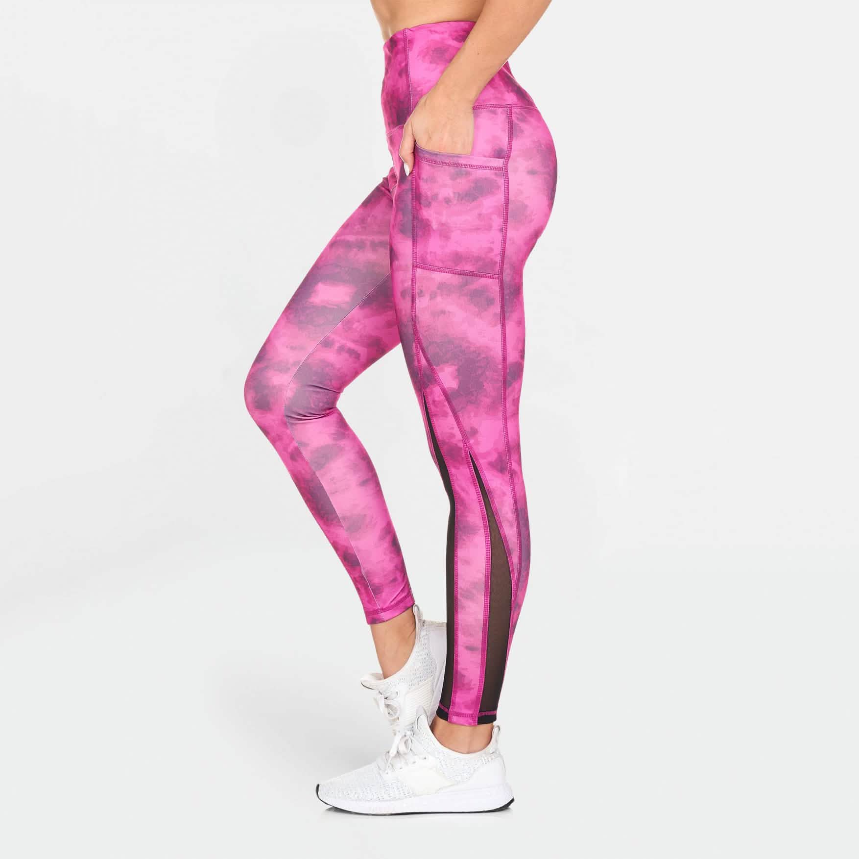 Women's Active High Rise Printed Leggings with Pockets DailySale