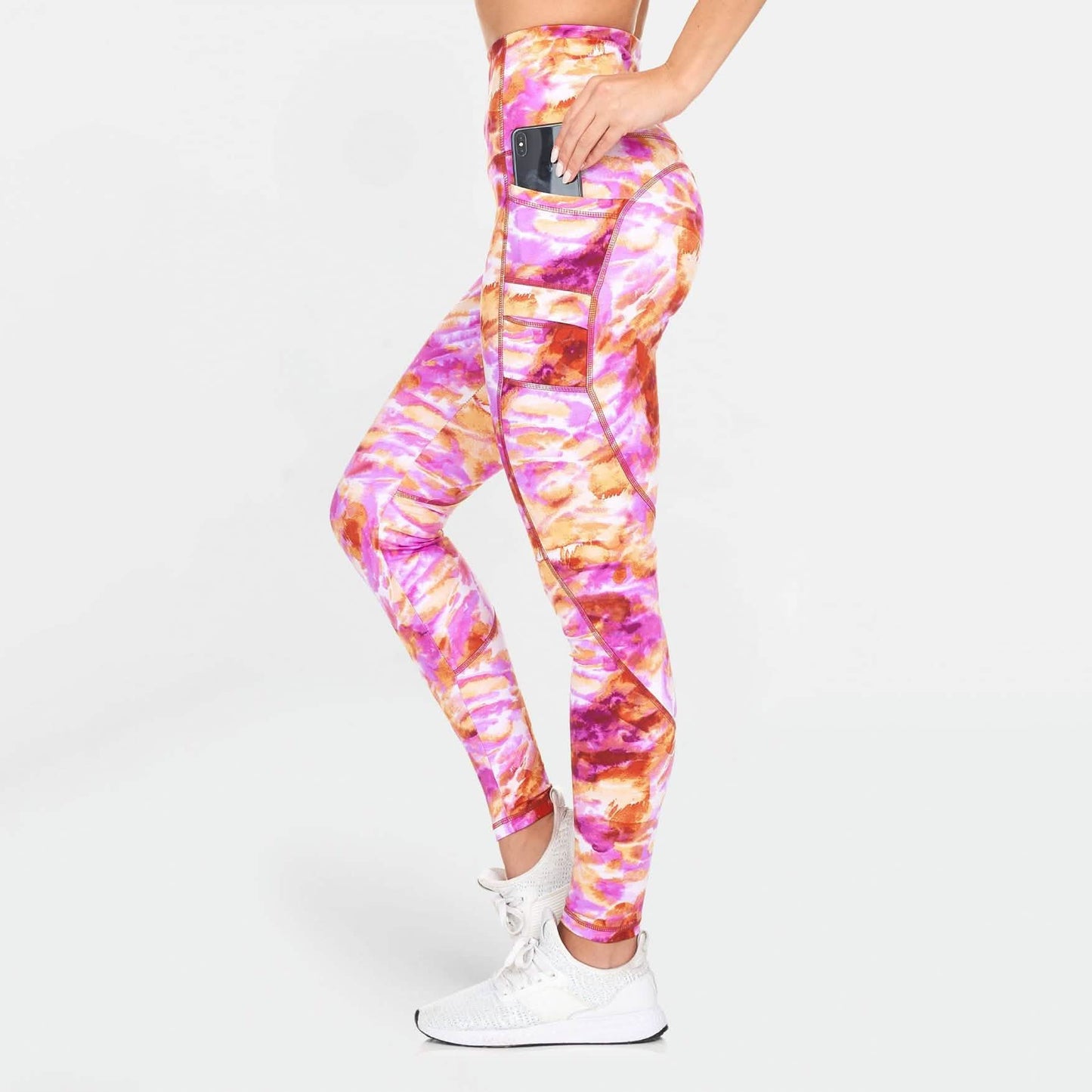 Women's Active High Rise Printed Leggings with Pockets DailySale