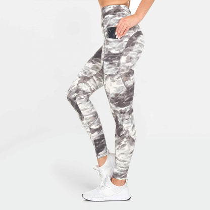 Women's Active High Rise Printed Leggings with Pockets DailySale