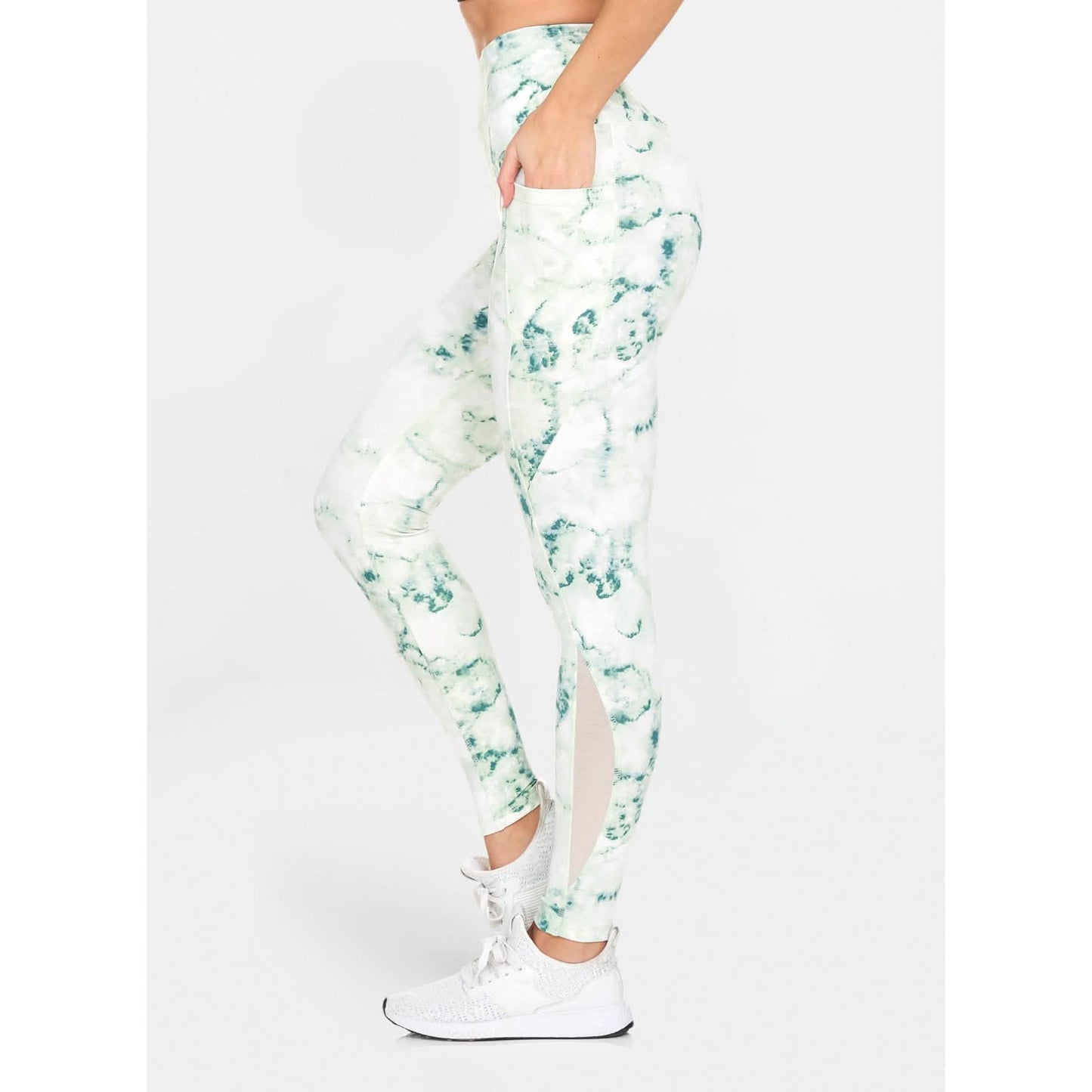Women's Active High Rise Printed Leggings With Pockets DailySale
