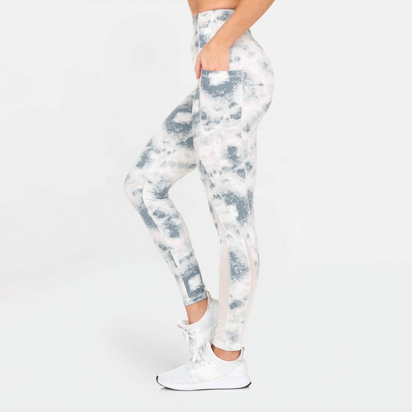 Women's Active High Rise Printed Leggings with Pockets DailySale