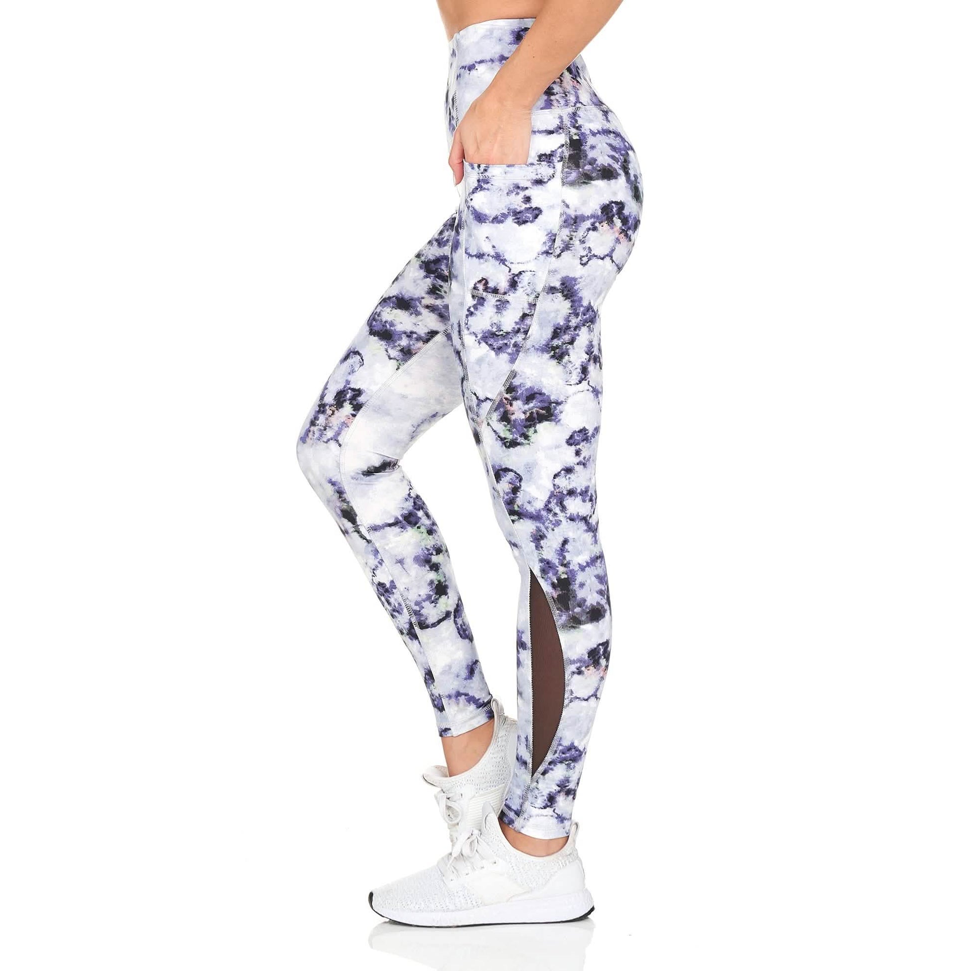 Women's Active High Rise Printed Leggings With Pockets DailySale