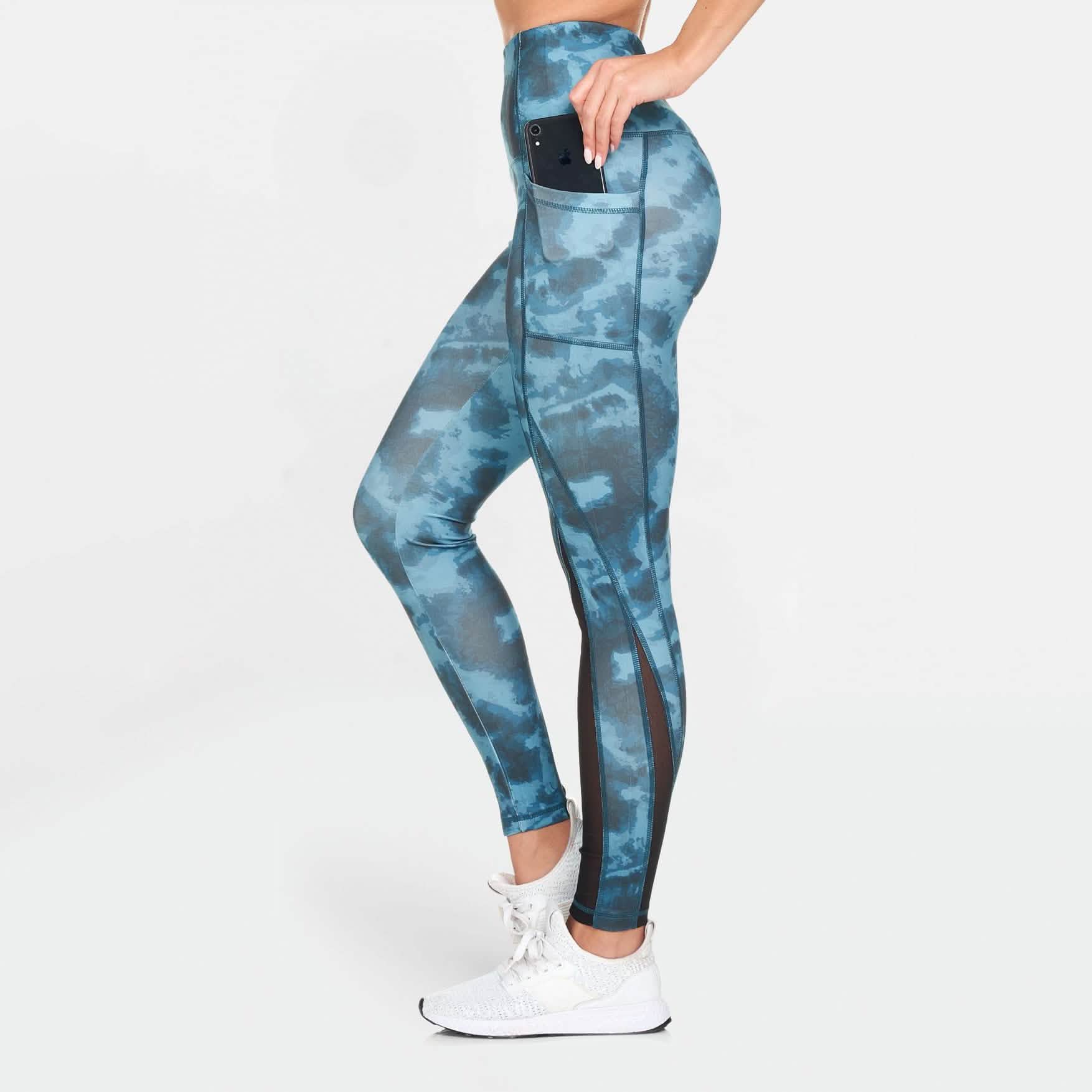 Women's Active High Rise Printed Leggings with Pockets DailySale