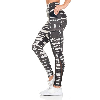 Women's Active High Rise Printed Leggings With Pockets DailySale