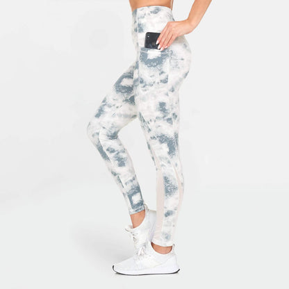 Women's Active High Rise Printed Leggings with Pockets DailySale