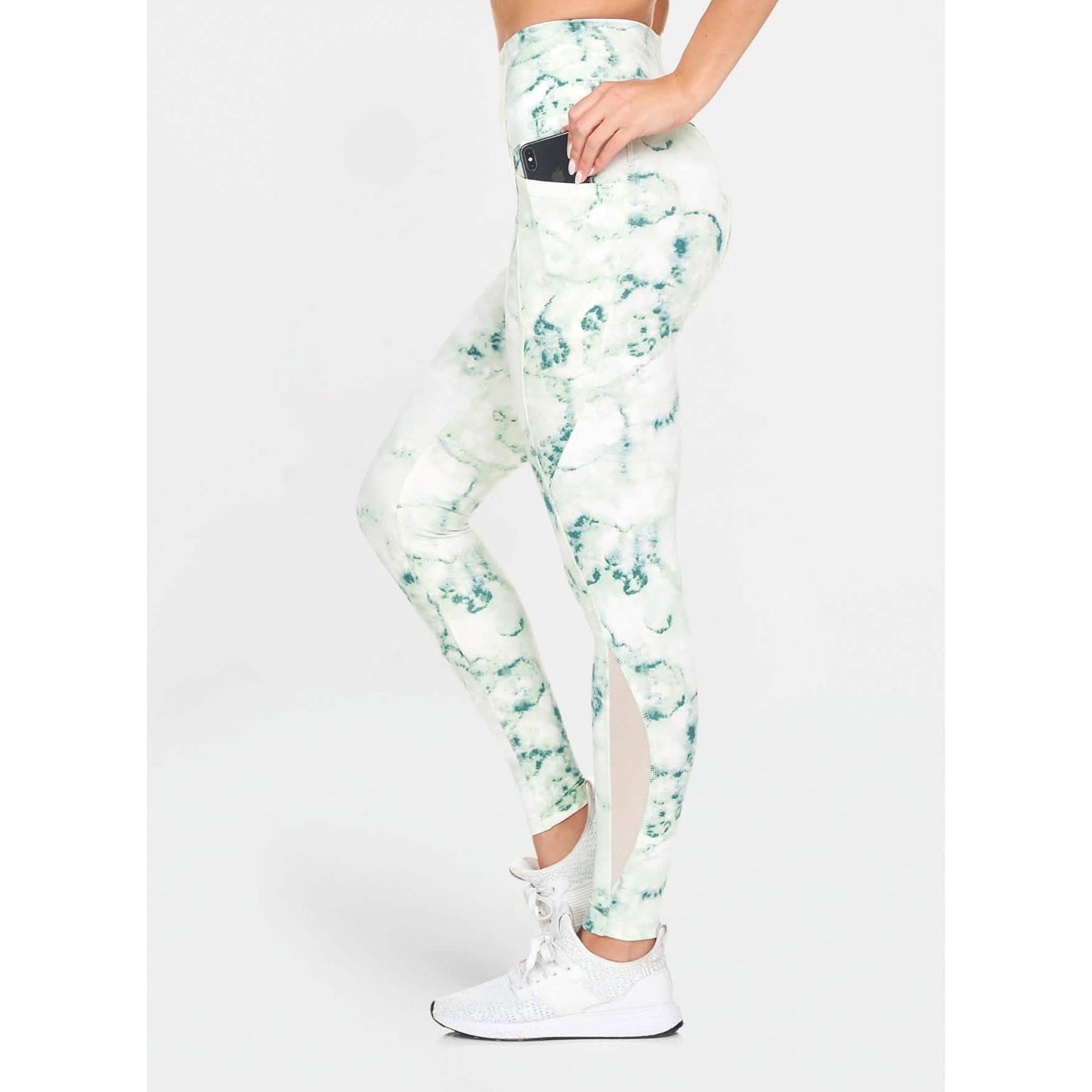 Women's Active High Rise Printed Leggings With Pockets DailySale