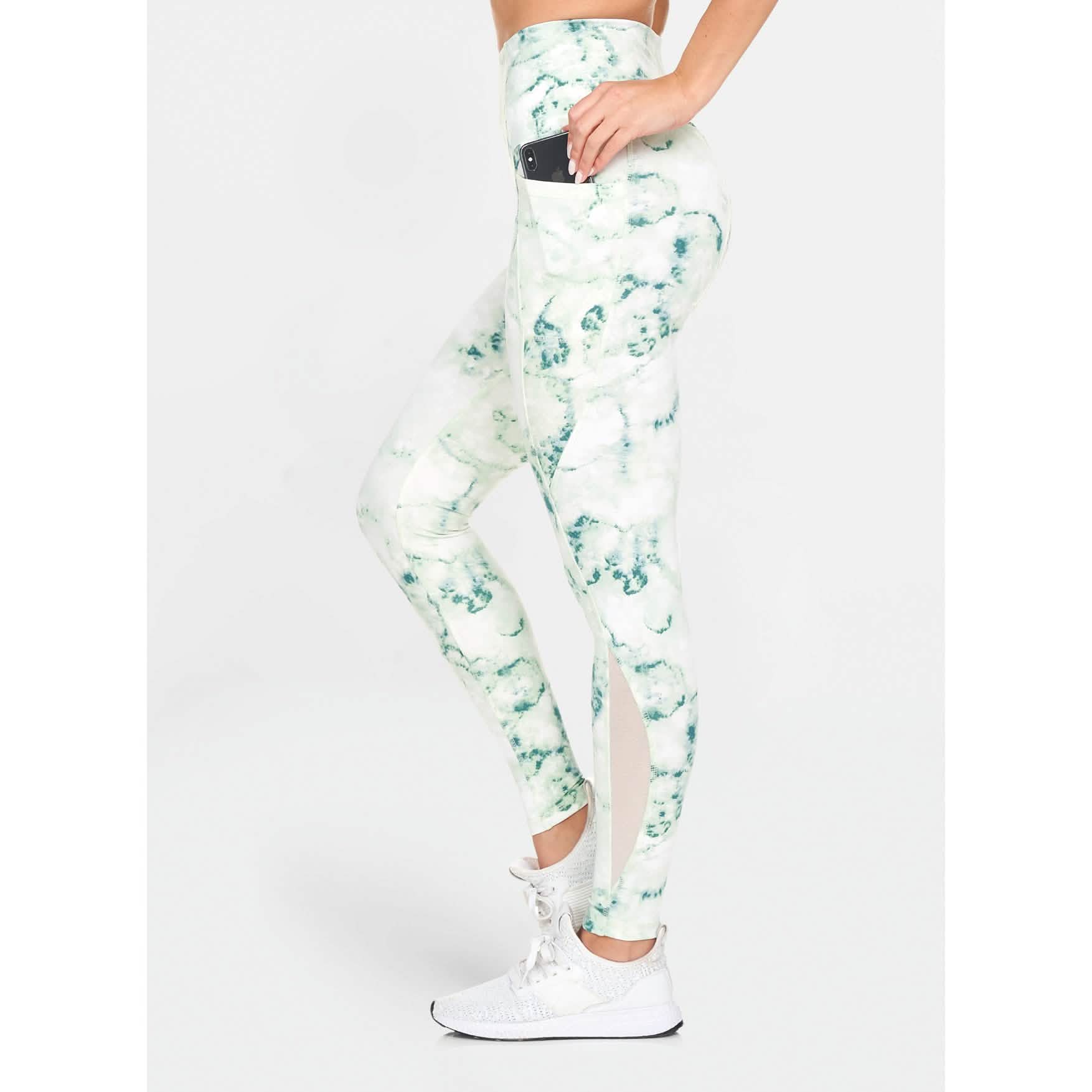 Women's Active High Rise Printed Leggings With Pockets DailySale