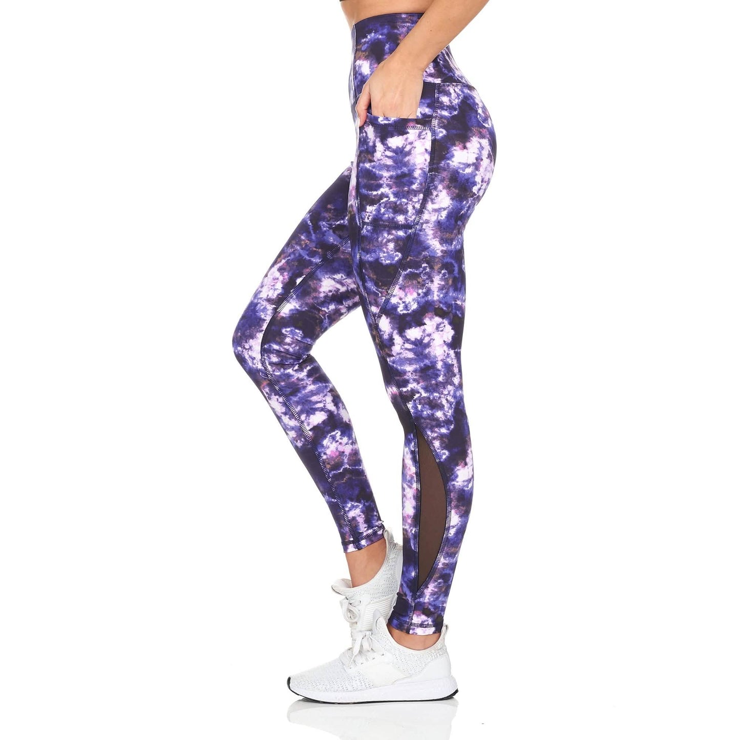 Women's Active High Rise Printed Leggings With Pockets DailySale