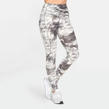 Women's Active High Rise Printed Leggings with Pockets DailySale