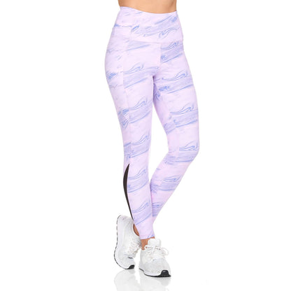 Women's Active High Rise Printed Leggings With Pockets DailySale