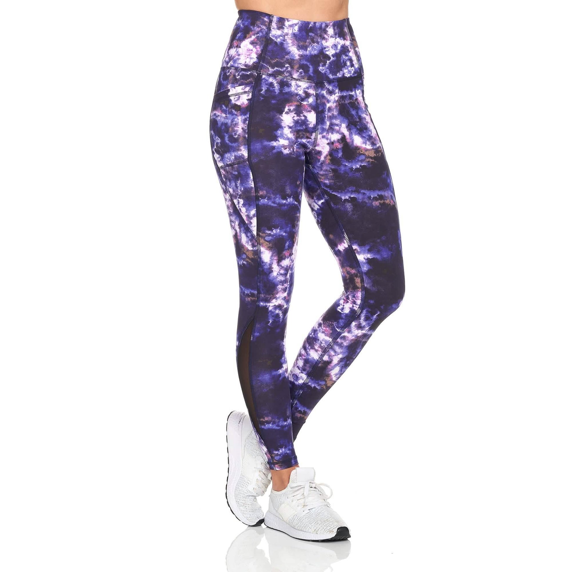 Women's Active High Rise Printed Leggings With Pockets DailySale