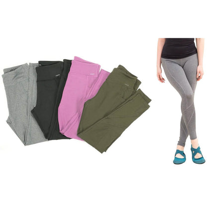 Women's All-Day Active High Waist Full Length Leggings With Side Pockets DailySale