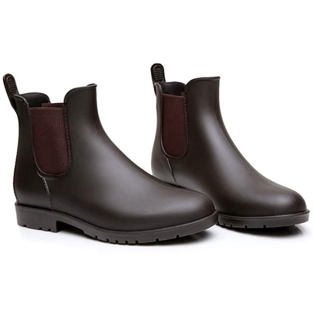 Women's Ankle Rain Boots Waterproof Chelsea Boots DailySale