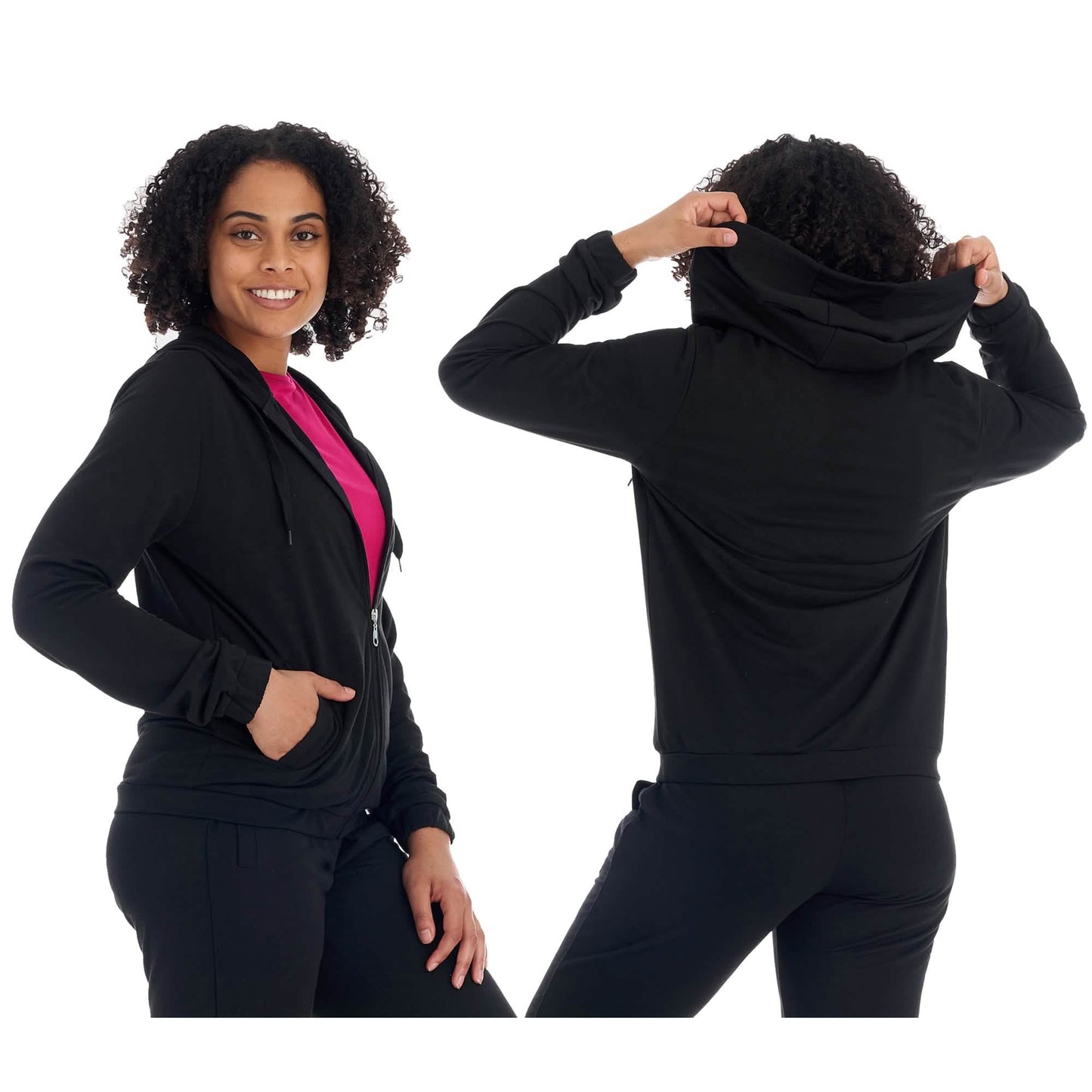 Women's Athleisure French Terry Fleece Hoodie Sweatshirt DailySale