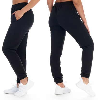 Women's Athleisure French Terry Fleece Jogger Sweatpants DailySale