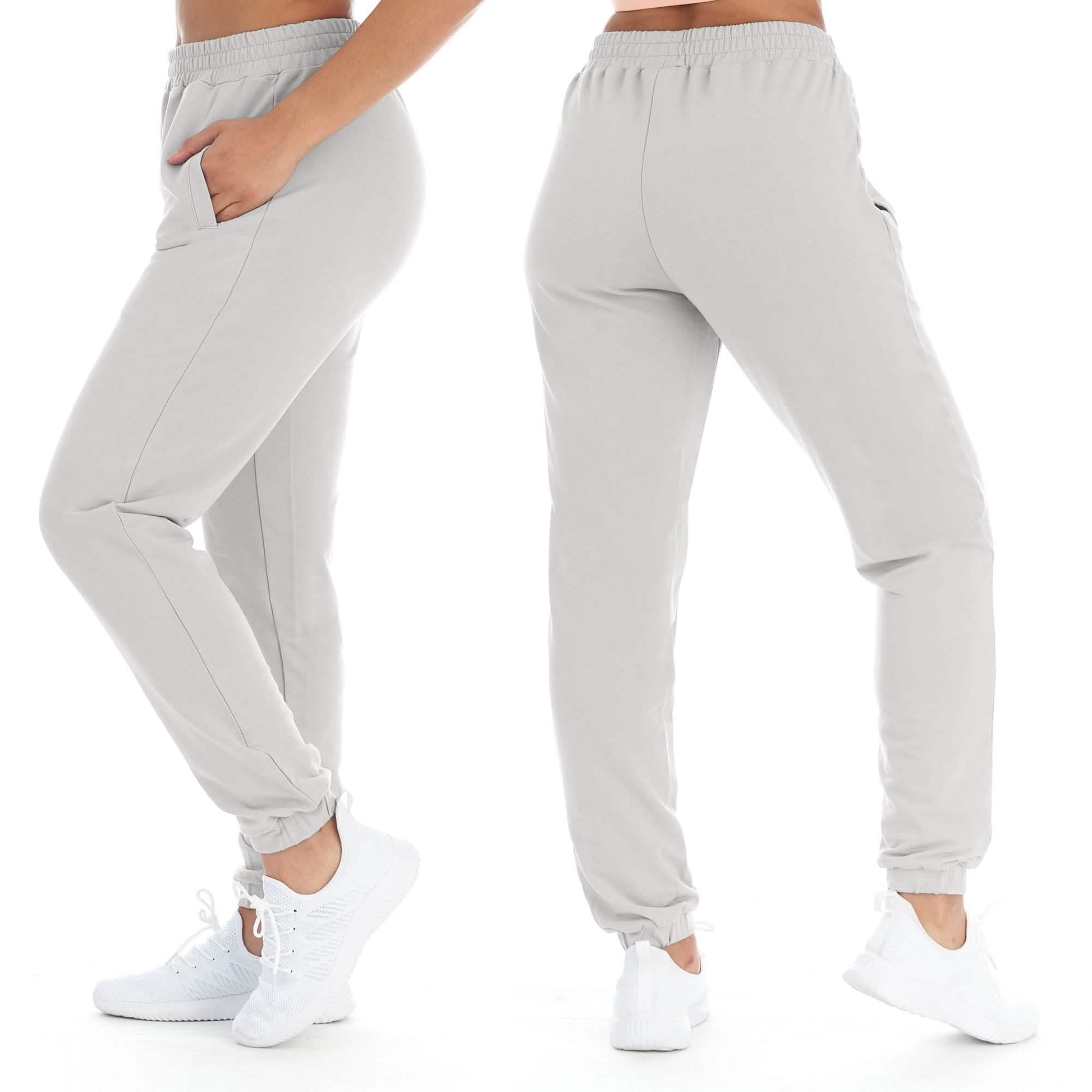Women's Athleisure French Terry Fleece Jogger Sweatpants DailySale