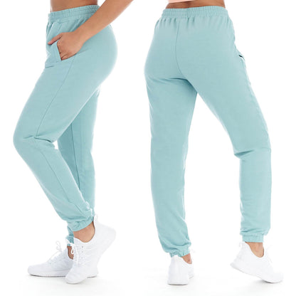 Women's Athleisure French Terry Fleece Jogger Sweatpants DailySale