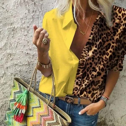 Women's Autumn Casual Deep V Neck Top DailySale