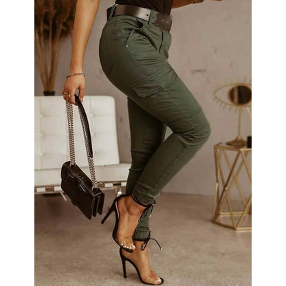 Women's Basic Essential Casual Sporty Tactical Cargo Trousers DailySale