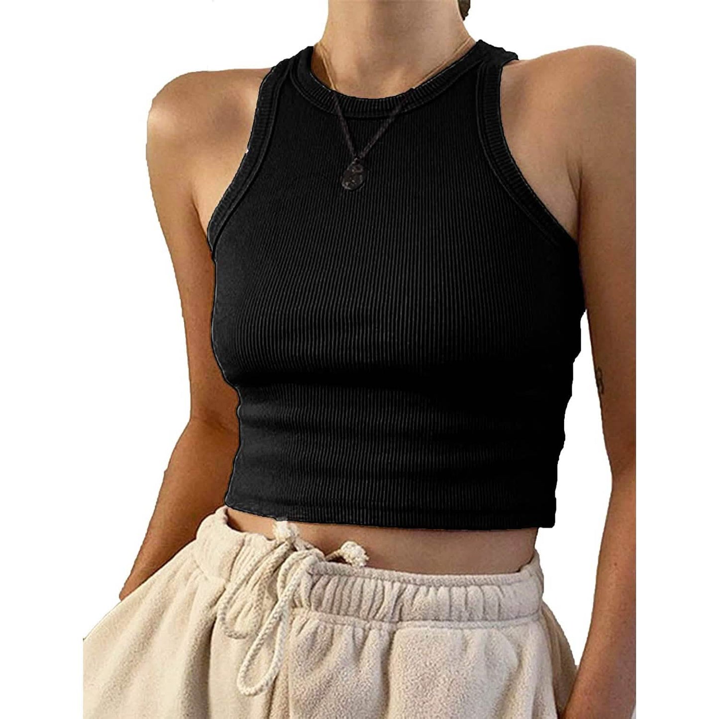 Womens Basic Sleeveless Tank Top DailySale