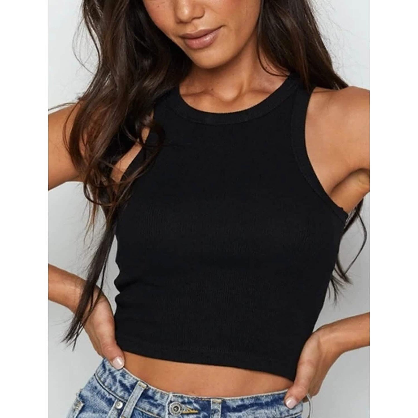 Womens Basic Sleeveless Tank Top DailySale