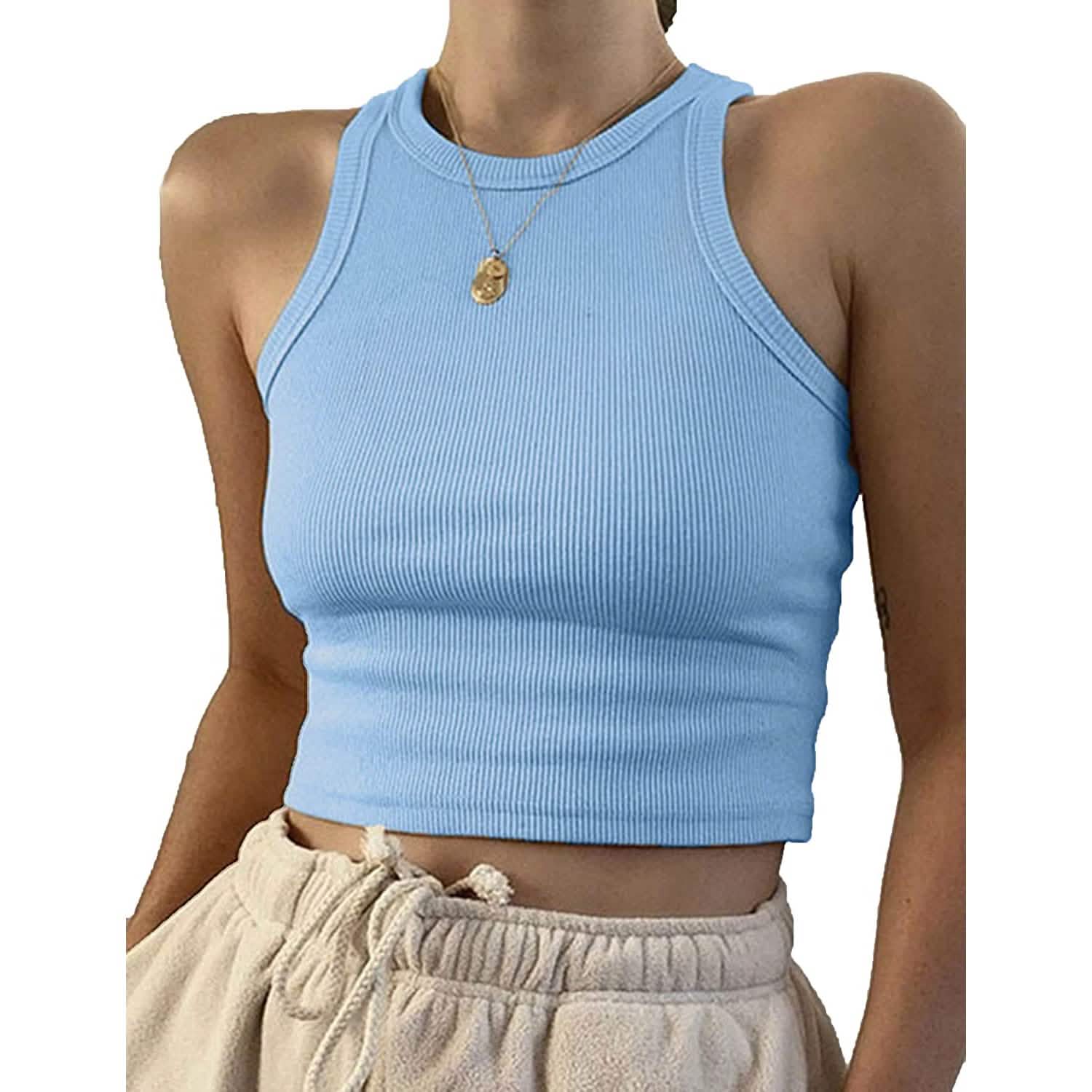 Womens Basic Sleeveless Tank Top DailySale