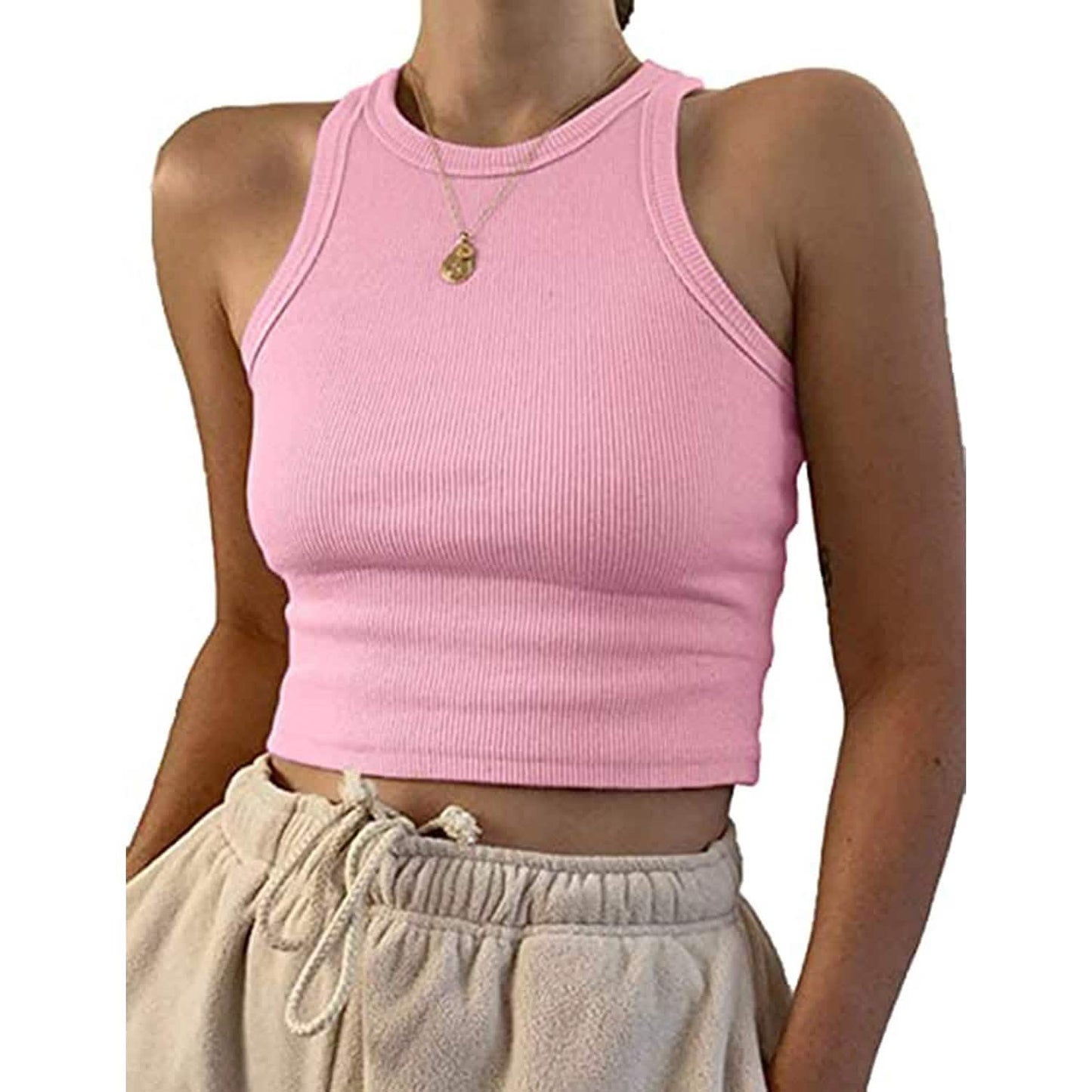 Womens Basic Sleeveless Tank Top DailySale