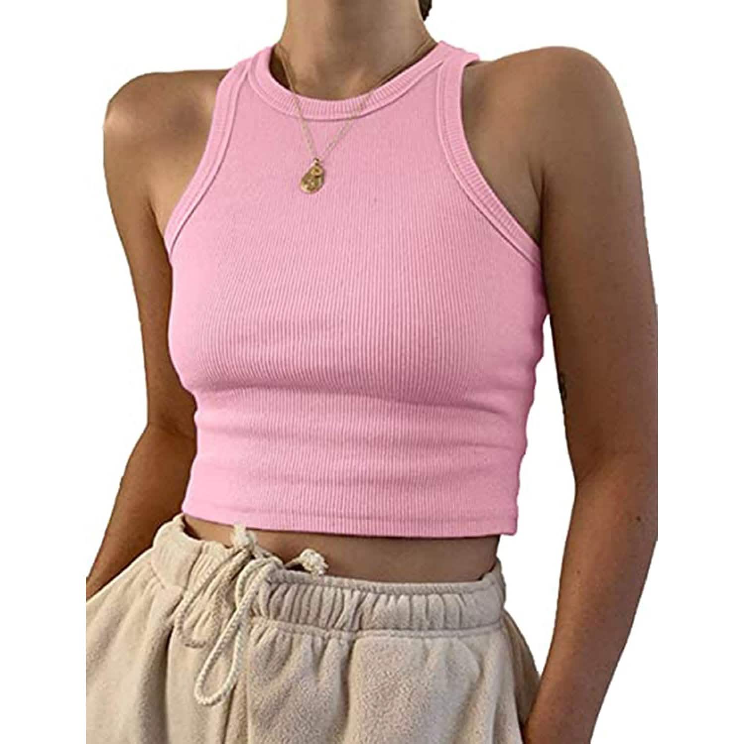 Womens Basic Sleeveless Tank Top DailySale
