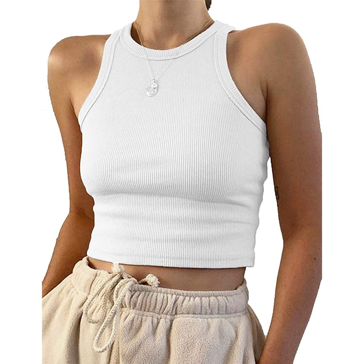 Womens Basic Sleeveless Tank Top DailySale