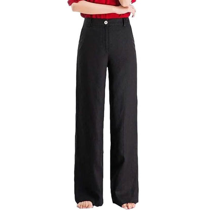 Women's Basic Soft Straight Twill Pants DailySale